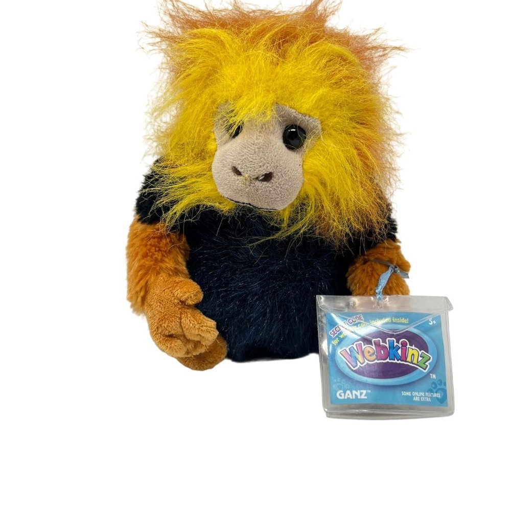 Webkinz Ganz Tamarin Plush 9" Tall‎ WITH CODE